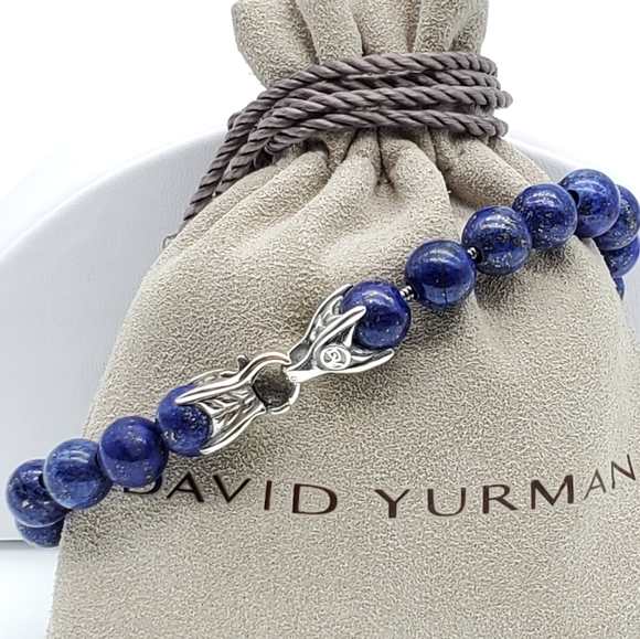 David Yurman lapis lazuli spiritual beaded bracele - Picture 5 of 6